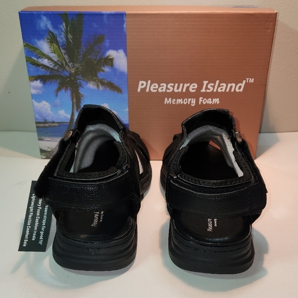 Black Memory Foam Sandals main image 6